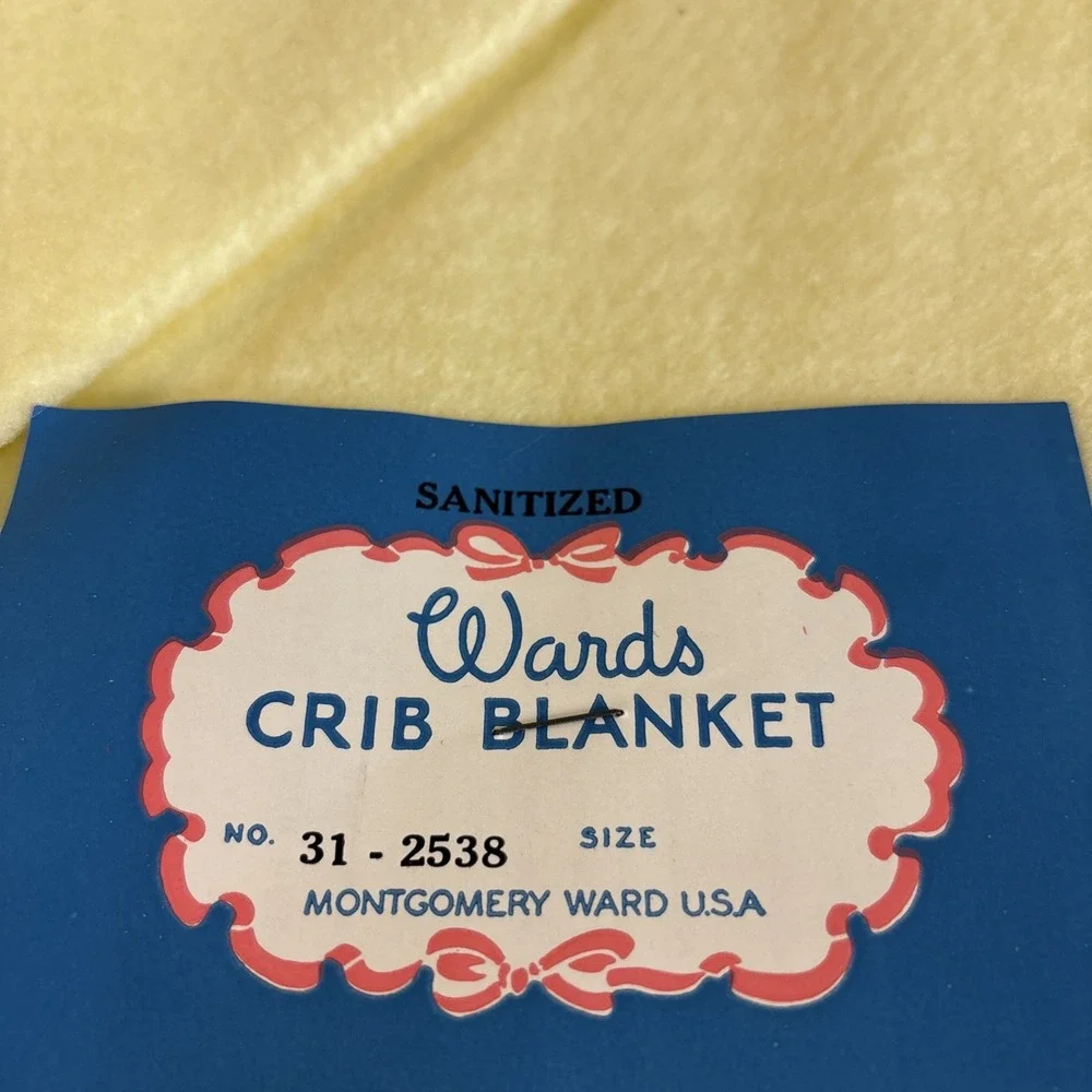 Montg‎ Wards Crib Blanket 36